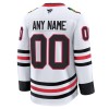 Chicago Blackhawks Fanatics Premium Custom 2024-25 Auswärts Weiss Trikot - Herren